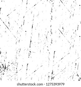 Vector grunge overlay texture. Black and white background. Abstract monochrome image includes a faded effect in dark tones