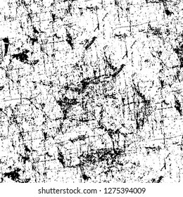 Vector grunge overlay texture. Black and white background. Abstract monochrome image includes a faded effect in dark tones