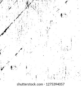 Vector grunge overlay texture. Black and white background. Abstract monochrome image includes a faded effect in dark tones