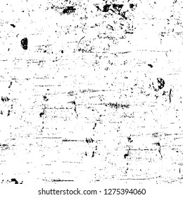 Vector grunge overlay texture. Black and white background. Abstract monochrome image includes a faded effect in dark tones