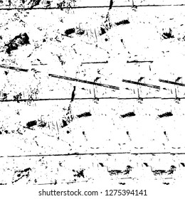 Vector grunge overlay texture. Black and white background. Abstract monochrome image includes a faded effect in dark tones