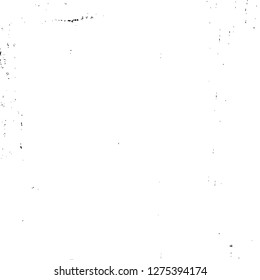 Vector grunge overlay texture. Black and white background. Abstract monochrome image includes a faded effect in dark tones