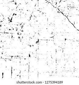 Vector grunge overlay texture. Black and white background. Abstract monochrome image includes a faded effect in dark tones