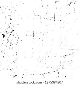 Vector grunge overlay texture. Black and white background. Abstract monochrome image includes a faded effect in dark tones