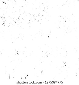 Vector grunge overlay texture. Black and white background. Abstract monochrome image includes a faded effect in dark tones