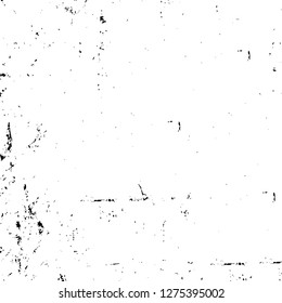 Vector grunge overlay texture. Black and white background. Abstract monochrome image includes a faded effect in dark tones