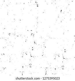 Vector grunge overlay texture. Black and white background. Abstract monochrome image includes a faded effect in dark tones