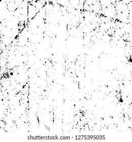 Vector grunge overlay texture. Black and white background. Abstract monochrome image includes a faded effect in dark tones