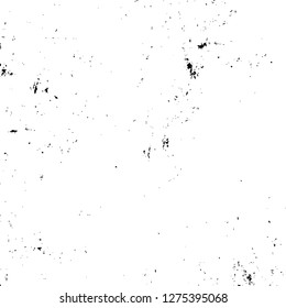 Vector grunge overlay texture. Black and white background. Abstract monochrome image includes a faded effect in dark tones