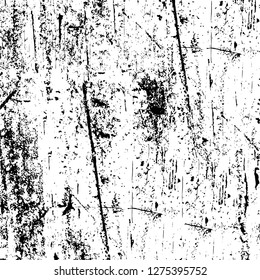 Vector grunge overlay texture. Black and white background. Abstract monochrome image includes a faded effect in dark tones