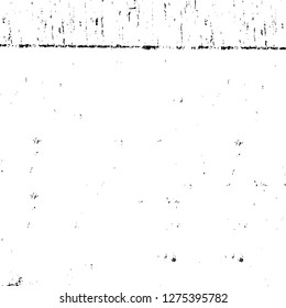 Vector grunge overlay texture. Black and white background. Abstract monochrome image includes a faded effect in dark tones