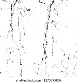 Vector grunge overlay texture. Black and white background. Abstract monochrome image includes a faded effect in dark tones