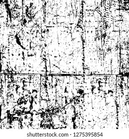 Vector grunge overlay texture. Black and white background. Abstract monochrome image includes a faded effect in dark tones