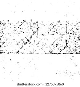 Vector grunge overlay texture. Black and white background. Abstract monochrome image includes a faded effect in dark tones