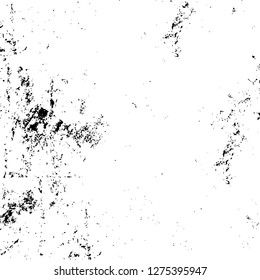 Vector grunge overlay texture. Black and white background. Abstract monochrome image includes a faded effect in dark tones