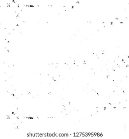 Vector grunge overlay texture. Black and white background. Abstract monochrome image includes a faded effect in dark tones