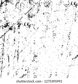Vector grunge overlay texture. Black and white background. Abstract monochrome image includes a faded effect in dark tones