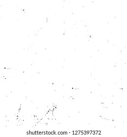 Vector grunge overlay texture. Black and white background. Abstract monochrome image includes a faded effect in dark tones