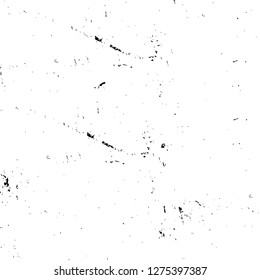 Vector grunge overlay texture. Black and white background. Abstract monochrome image includes a faded effect in dark tones