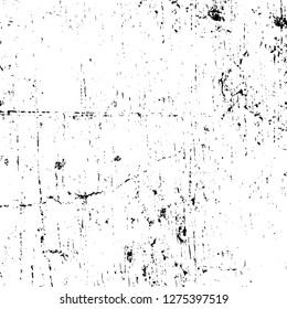 Vector grunge overlay texture. Black and white background. Abstract monochrome image includes a faded effect in dark tones