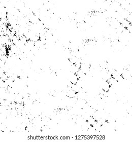 Vector grunge overlay texture. Black and white background. Abstract monochrome image includes a faded effect in dark tones