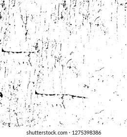Vector grunge overlay texture. Black and white background. Abstract monochrome image includes a faded effect in dark tones