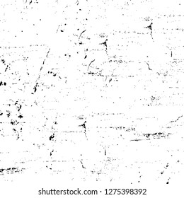 Vector grunge overlay texture. Black and white background. Abstract monochrome image includes a faded effect in dark tones