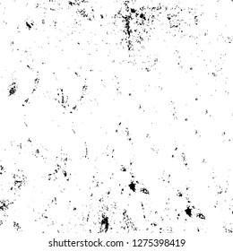 Vector grunge overlay texture. Black and white background. Abstract monochrome image includes a faded effect in dark tones