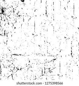 Vector grunge overlay texture. Black and white background. Abstract monochrome image includes a faded effect in dark tones