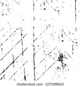 Vector grunge overlay texture. Black and white background. Abstract monochrome image includes a faded effect in dark tones