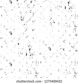 Vector grunge overlay texture. Black and white background. Abstract monochrome image includes a faded effect in dark tones