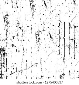 Vector grunge overlay texture. Black and white background. Abstract monochrome image includes a faded effect in dark tones