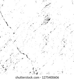 Vector grunge overlay texture. Black and white background. Abstract monochrome image includes a faded effect in dark tones