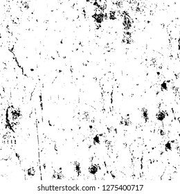 Vector grunge overlay texture. Black and white background. Abstract monochrome image includes a faded effect in dark tones