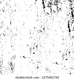 Vector grunge overlay texture. Black and white background. Abstract monochrome image includes a faded effect in dark tones