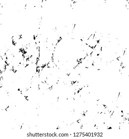 Vector grunge overlay texture. Black and white background. Abstract monochrome image includes a faded effect in dark tones