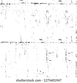 Vector grunge overlay texture. Black and white background. Abstract monochrome image includes a faded effect in dark tones
