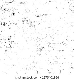 Vector grunge overlay texture. Black and white background. Abstract monochrome image includes a faded effect in dark tones