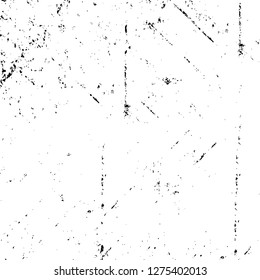 Vector grunge overlay texture. Black and white background. Abstract monochrome image includes a faded effect in dark tones