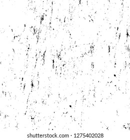 Vector grunge overlay texture. Black and white background. Abstract monochrome image includes a faded effect in dark tones