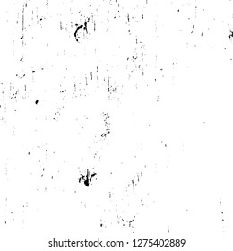 Vector grunge overlay texture. Black and white background. Abstract monochrome image includes a faded effect in dark tones