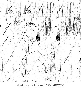 Vector grunge overlay texture. Black and white background. Abstract monochrome image includes a faded effect in dark tones