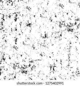 Vector grunge overlay texture. Black and white background. Abstract monochrome image includes a faded effect in dark tones