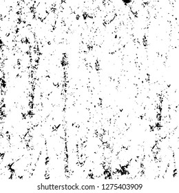 Vector grunge overlay texture. Black and white background. Abstract monochrome image includes a faded effect in dark tones