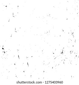 Vector grunge overlay texture. Black and white background. Abstract monochrome image includes a faded effect in dark tones