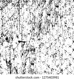 Vector grunge overlay texture. Black and white background. Abstract monochrome image includes a faded effect in dark tones