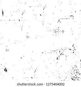 Vector grunge overlay texture. Black and white background. Abstract monochrome image includes a faded effect in dark tones