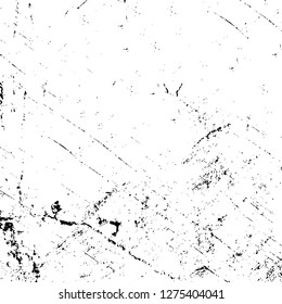 Vector grunge overlay texture. Black and white background. Abstract monochrome image includes a faded effect in dark tones