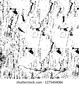 Vector grunge overlay texture. Black and white background. Abstract monochrome image includes a faded effect in dark tones