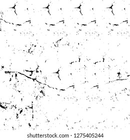 Vector grunge overlay texture. Black and white background. Abstract monochrome image includes a faded effect in dark tones